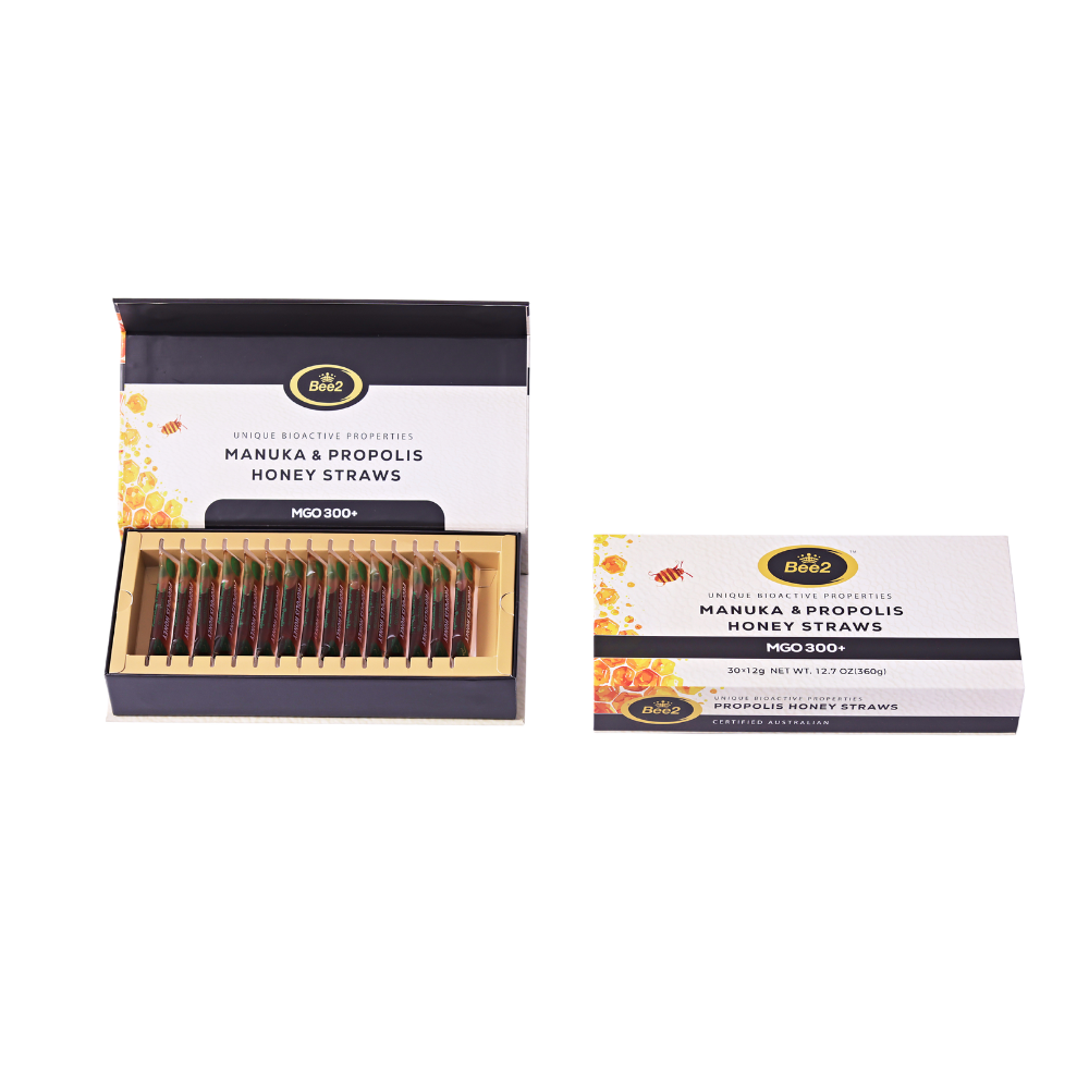 BEE2 호주 마누카 꿀 스틱 MGO300+ 프로폴리스 12g x 30개입 선물용